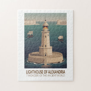 Leuchtturm von Alexandria 7 Weltwunder Puzzle