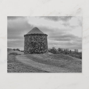 Leuchtturm von Burton Dassett Black und White Postkarte