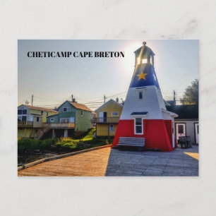 Leuchtturm von Cheticamp Cape Breton Postkarte