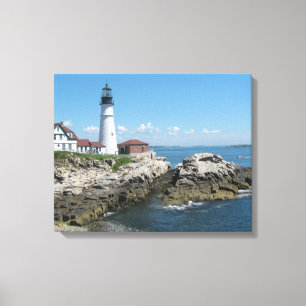 Leuchtturm von Maine Leinwanddruck