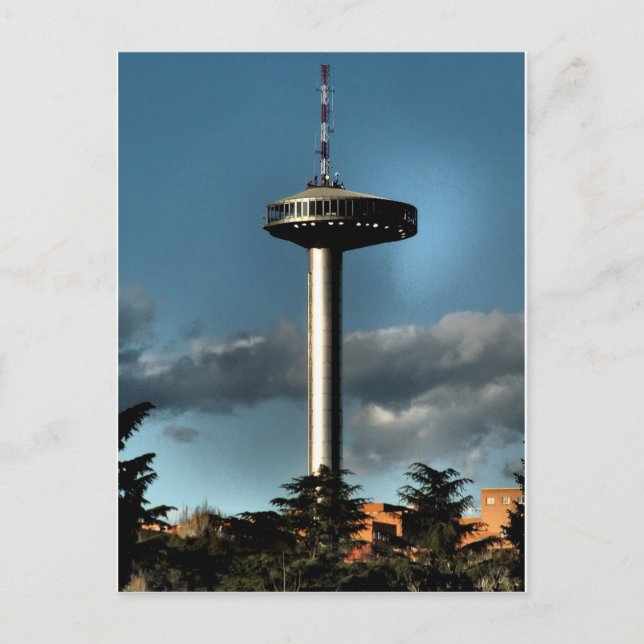 Leuchtturm von Moncloa, Madrid, Postkarte (Vorderseite)