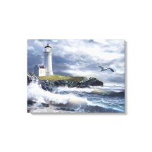 Leuchtturm von North Head am Vorabend eines Sturms