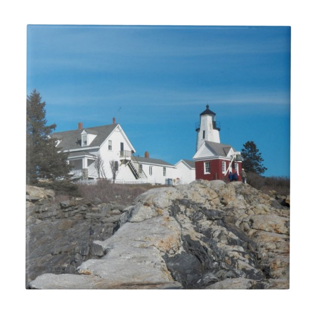 Leuchtturm von Pemaquid 24 Fliese (Vorderseite)