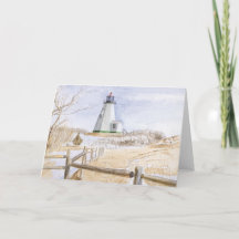 Leuchtturm von Plymouth Aquarell