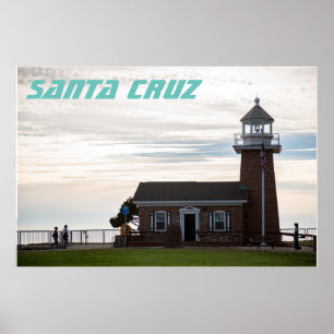 Leuchtturm von Santa Cruz Poster