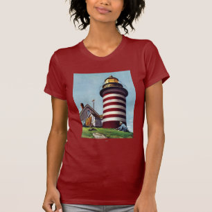 Leuchtturm-Wächter durch Stevan Dohanos T-Shirt