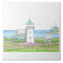 Leuchtturm-Wandfliese