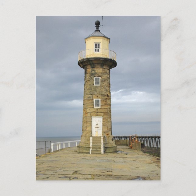Leuchtturm Whitby Postkarte (Vorderseite)