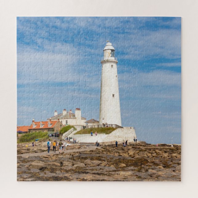 Leuchtturm Whitley Bay Puzzle (Vertikal)
