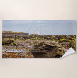 Leuchtturm Whitley Bay Strandtuch
