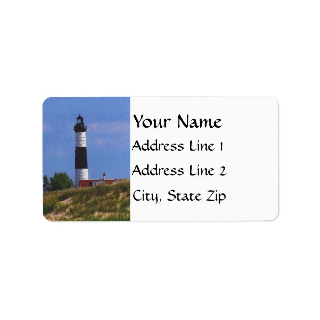 Leuchtturmadressen Adressaufkleber (Vorne)