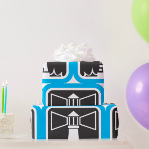Leuchtturmbildbeschriftung Geschenkpapier