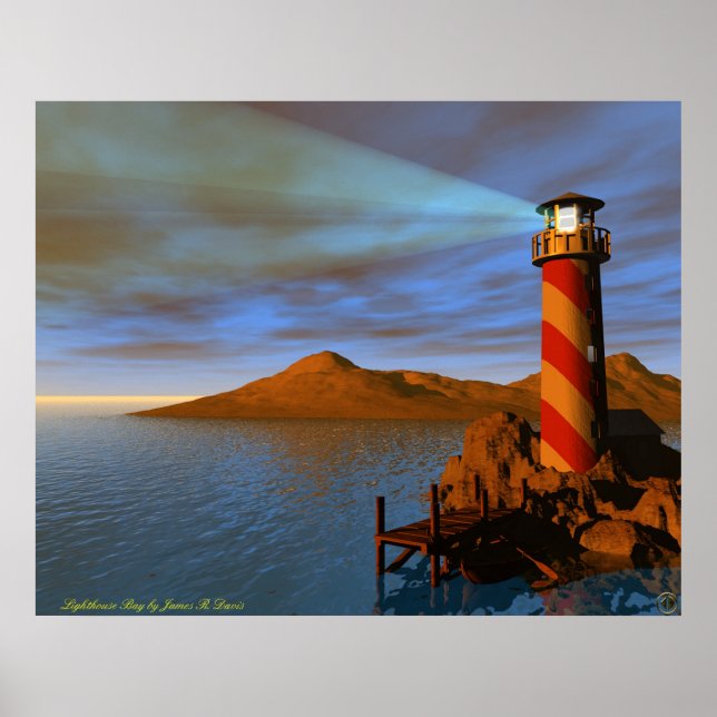 Leuchtturmbucht Poster (Vorne)