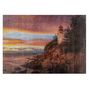 Leuchttürme   Acadia National Park Maine Schneidebrett