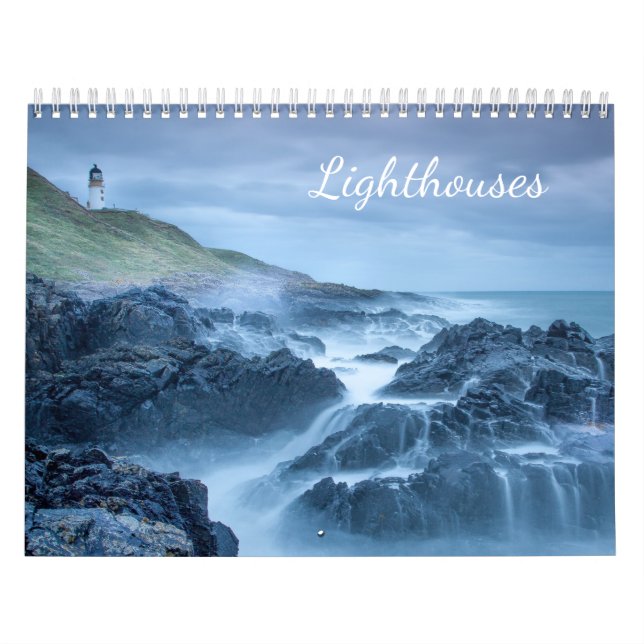 Leuchttürme am Ozean Schöne 12 Monate Kalender (Titelbild)
