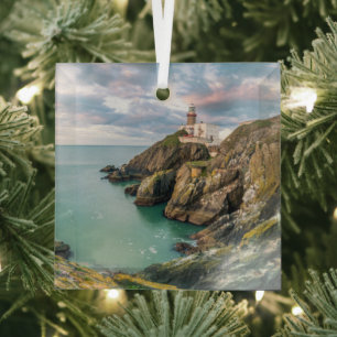 Leuchttürme   Baily Lighthouse Dublin, Irland Ornament Aus Glas