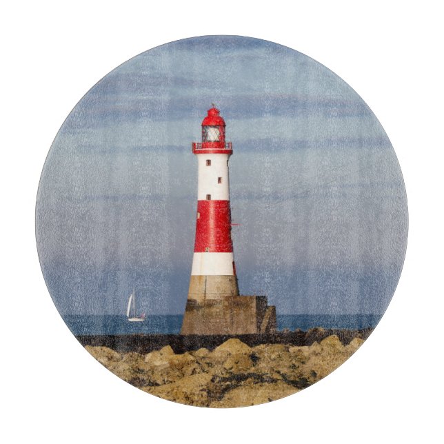 Leuchttürme | Beachy Head Lighthouse England Schneidebrett (Vorderseite)