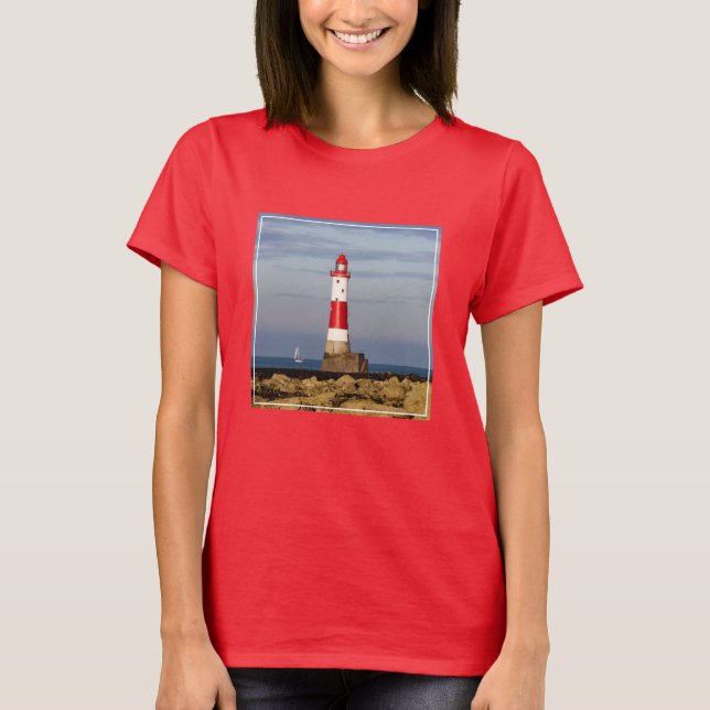 Leuchttürme | Beachy Head Lighthouse England T-Shirt (Vorderseite)