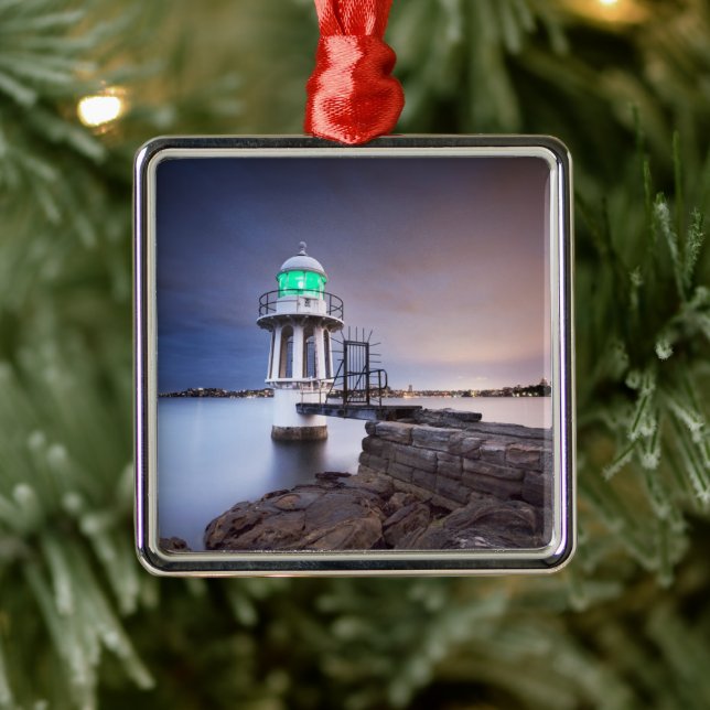 Leuchttürme | Cremorne Point Lighthouse Australien Ornament Aus Metall (Baum)