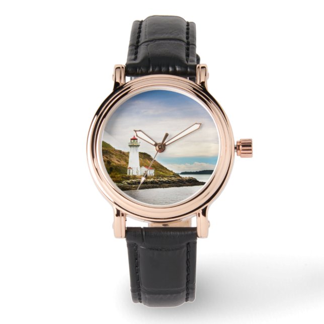 Leuchttürme | Georges Island Lighthouse Armbanduhr (Vorderseite)