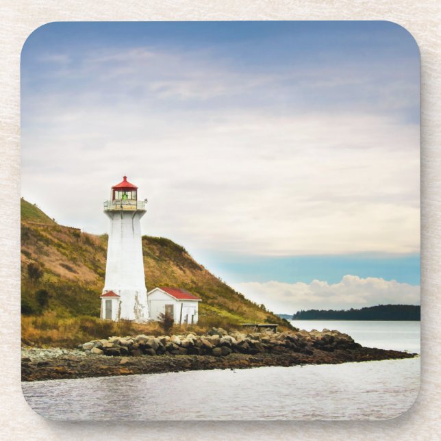 Leuchttürme | Georges Island Lighthouse Getränkeuntersetzer (Vorderseite)