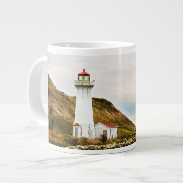 Leuchttürme | Georges Island Lighthouse Jumbo-Tasse (Vorderseite Links)