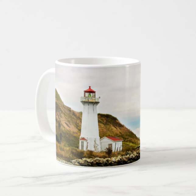 Leuchttürme | Georges Island Lighthouse Kaffeetasse (Vorderseite Links)