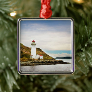 Leuchttürme Georges Island Lighthouse Ornament Aus Metall
