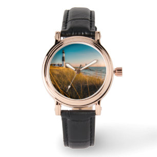 Leuchttürme   Großer Leuchtturm Ludington, MI Armbanduhr