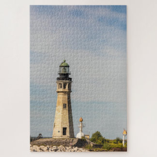 Leuchttürme in Buffalo Main und North Breakwater Puzzle