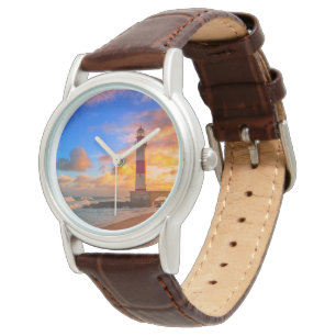 Leuchttürme Itapuã Brasilien Leuchtturm Armbanduhr