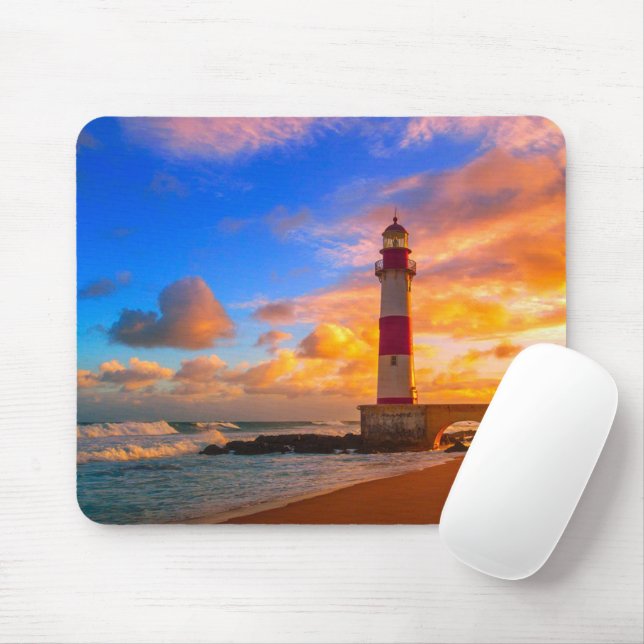 Leuchttürme | Itapuã Brasilien Leuchtturm Mousepad (Mit Mouse)