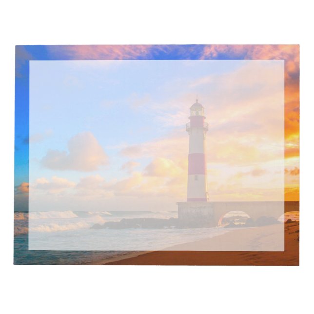Leuchttürme | Itapuã Brasilien Leuchtturm Notizblock (Vorderseite)
