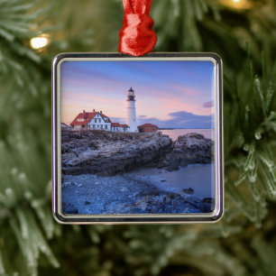 Leuchttürme   Kap Elizabeth, Maine Ornament Aus Metall