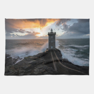 Leuchttürme   Le Conquet Kermorvan Lighthouse Geschirrtuch