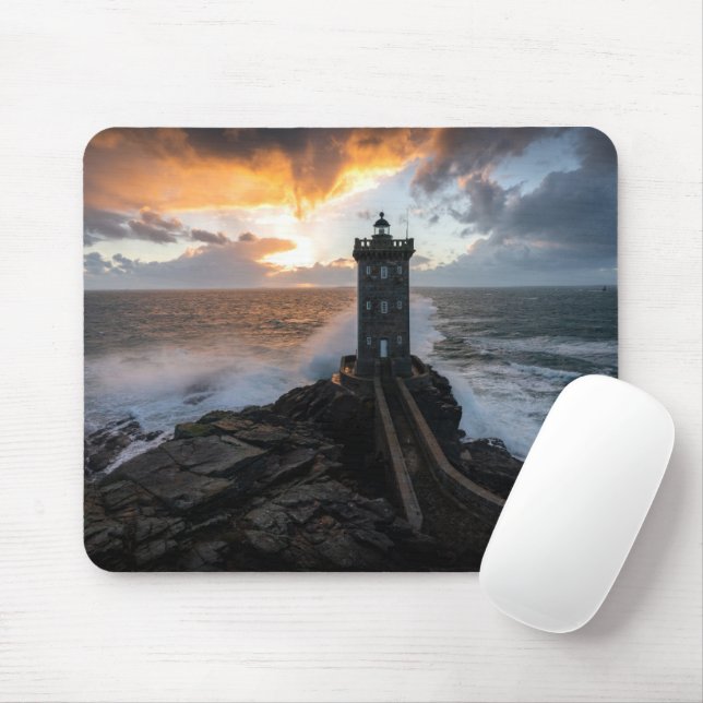 Leuchttürme | Le Conquet Kermorvan Lighthouse Mousepad (Mit Mouse)