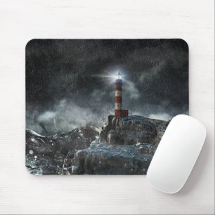 Leuchttürme   Leuchtturm im Sturm Mousepad