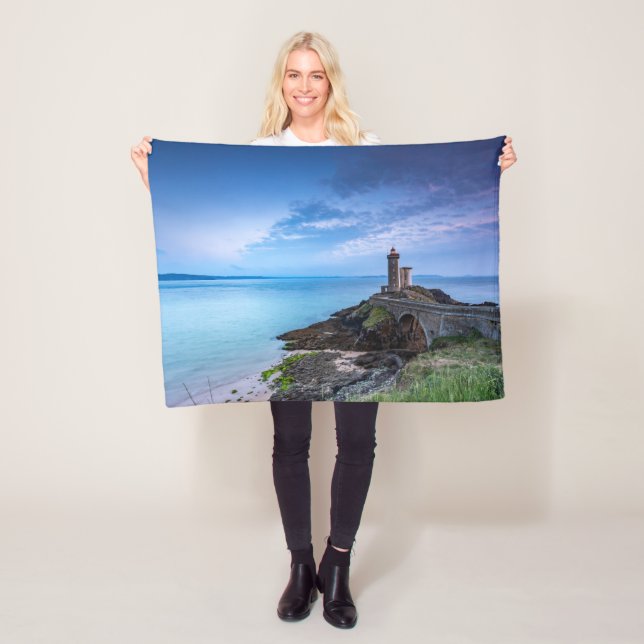 Leuchttürme | Leuchtturm Plouzané Frankreich Fleecedecke (Beispiel)