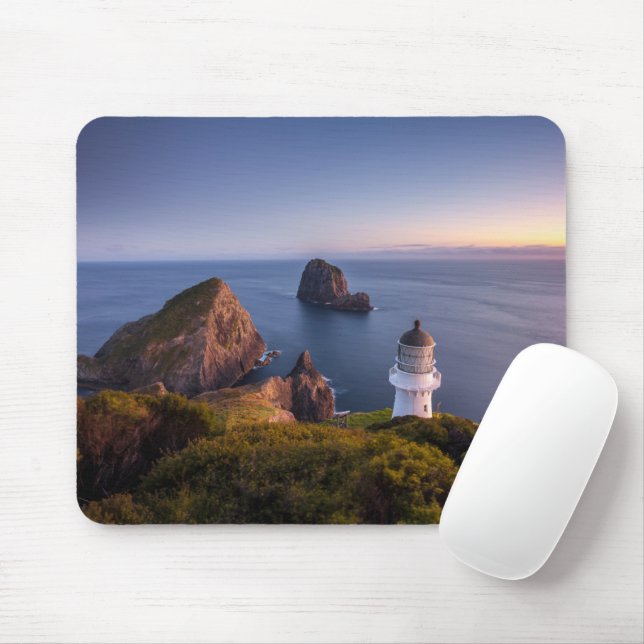 Leuchttürme | Lighthouse Cape Brett Neuseeland Mousepad (Mit Mouse)