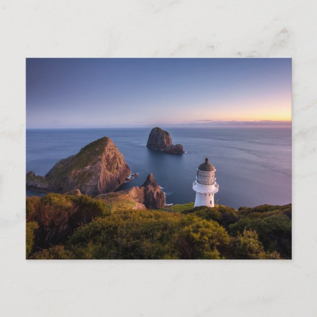 Leuchttürme | Lighthouse Cape Brett Neuseeland Postkarte (Vorderseite)