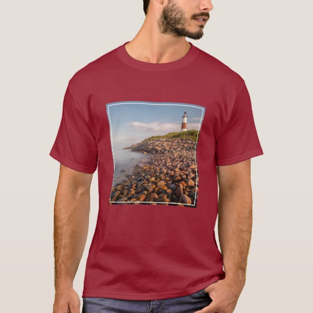 Leuchttürme | Montauk Point Long Island T-Shirt (Vorderseite)
