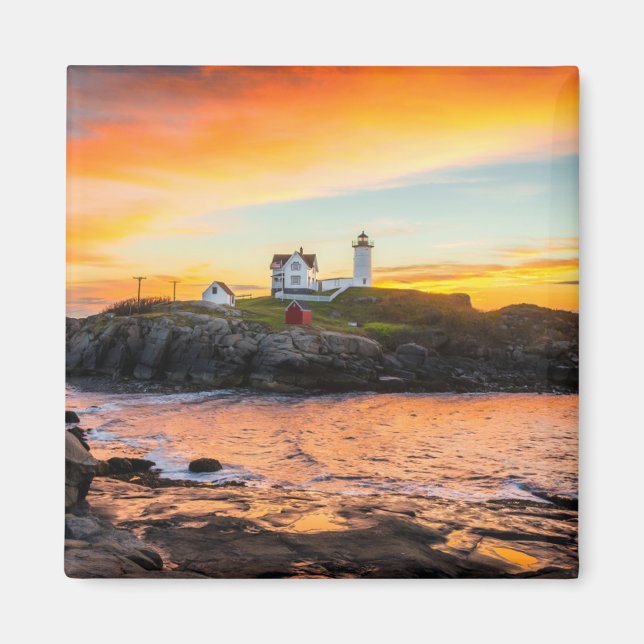 Leuchttürme | Nubble Lighthouse Maine Magnet (Vorne)