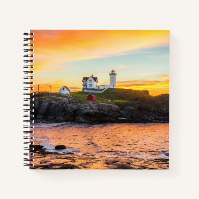 Leuchttürme | Nubble Lighthouse Maine Notizbuch (Vorderseite)
