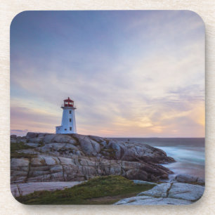 Leuchttürme   Peggy's Cove Lighthouse Nova Scotia Getränkeuntersetzer