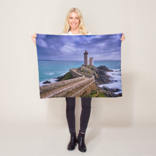 Leuchttürme   Petit Minou Lighthouse Frankreich Fleecedecke