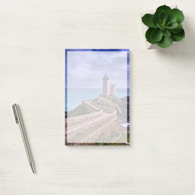 Leuchttürme | Petit Minou Lighthouse Frankreich Post-it Klebezettel (Büro)