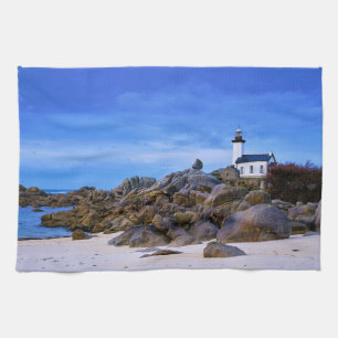 Leuchttürme   Phare de Pontusval Frankreich Finist Geschirrtuch