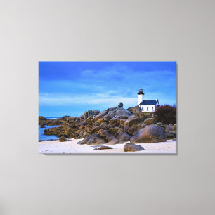 Leuchttürme   Phare de Pontusval Frankreich Finist Leinwanddruck