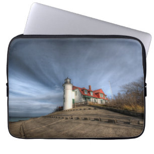 Leuchttürme   Point Betsie Lake Michigan Laptopschutzhülle