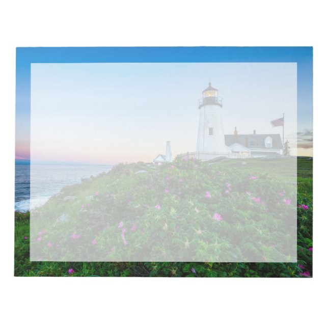 Leuchttürme | Point Lighthouse Bristol Maine Notizblock (Vorderseite)